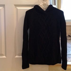 Athleta merino wool cable knit sweater with good